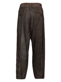ZIGGY CHEN Men Leated Drop Crotched Trouser