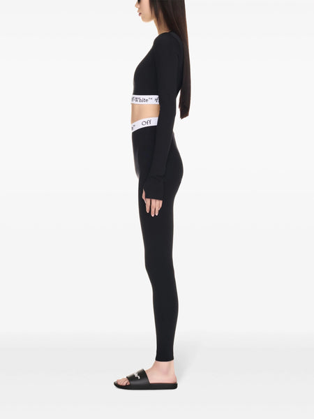 Off white color leggings best sale