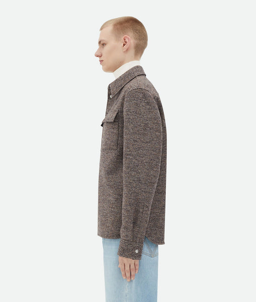 BOTTEGA VENETA Men Felted Wool Twill Shirt – Atelier New York