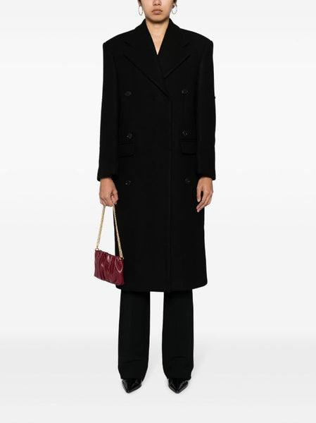 RECTO Women Giverny Felt Belt Detail Double Breasted Coat – Atelier New York