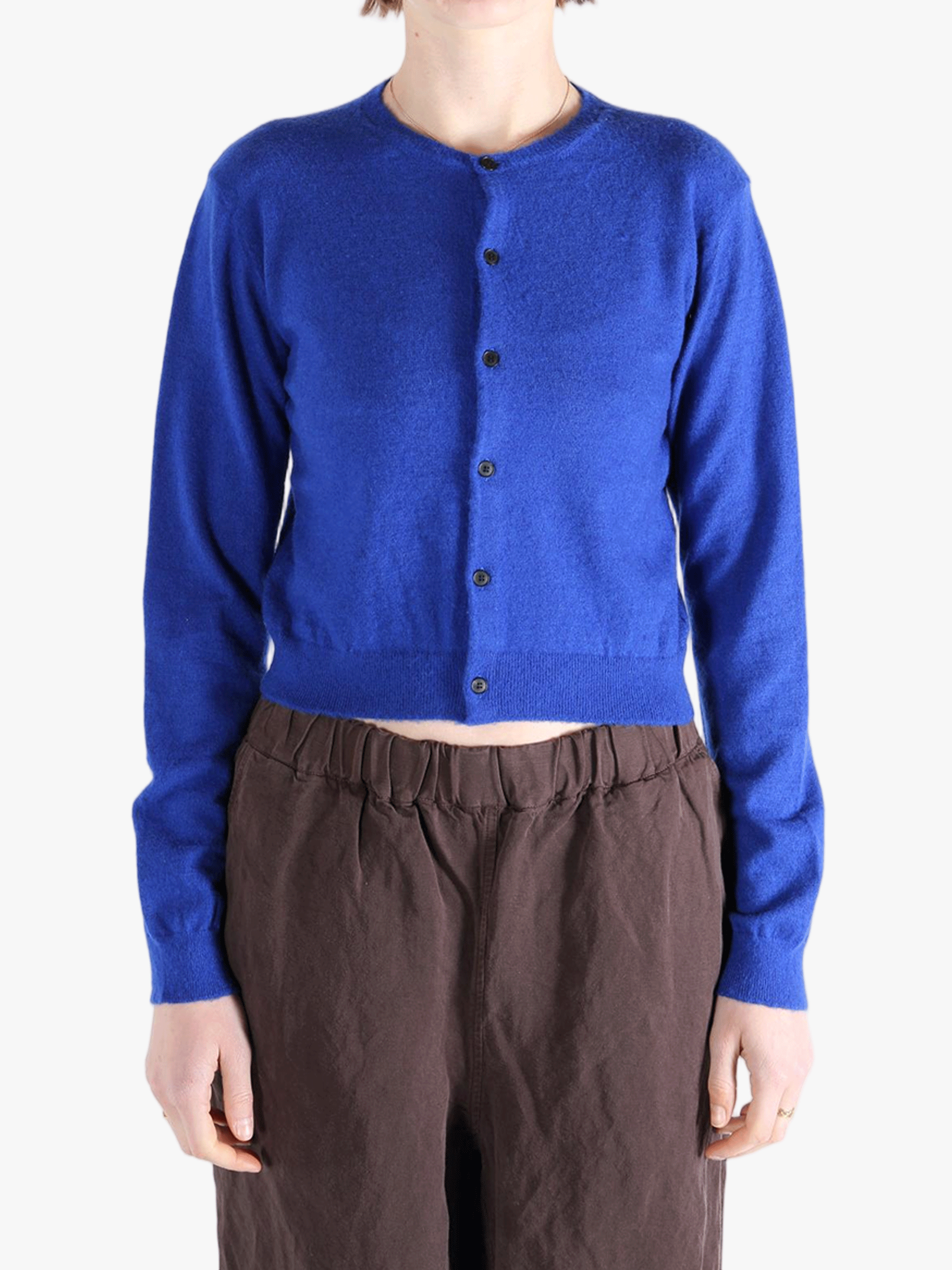 AURALEE - Women Brushed Cashmere Cotton Knit Cardigan – Atelier AURALEE - Women Brushed Cashmere Cotton Knit Cardigan – Atelier