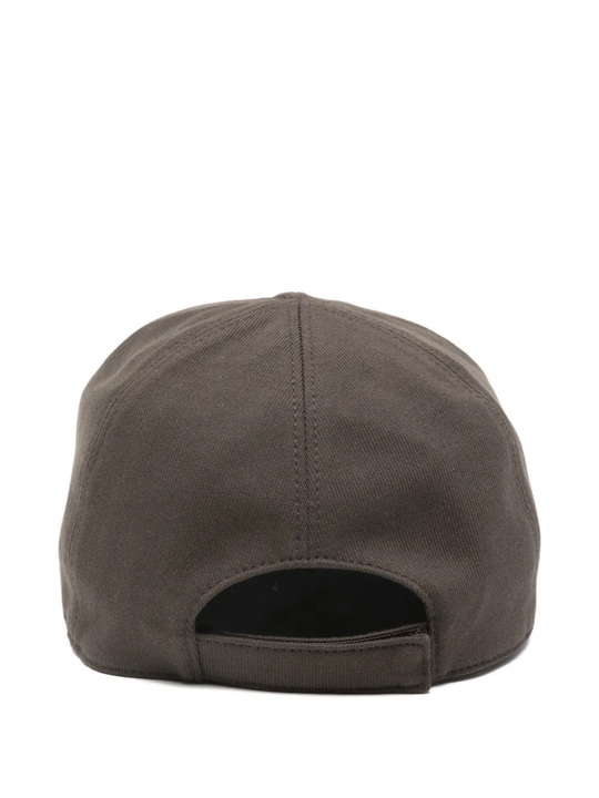 Brown cap, back view