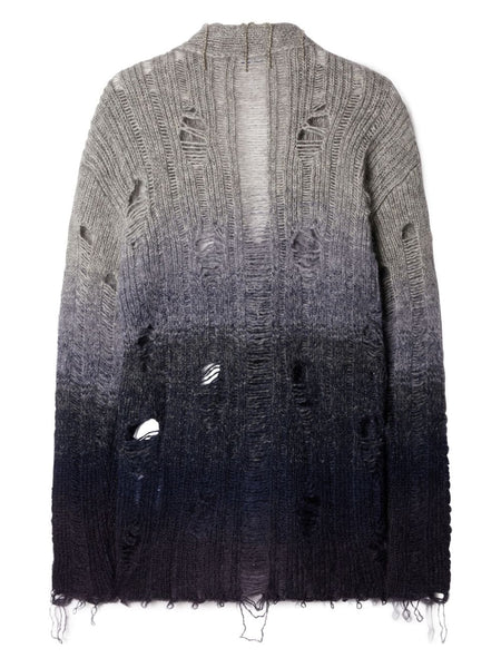 OFF-WHITE Men Distressed Mohair Cardigan