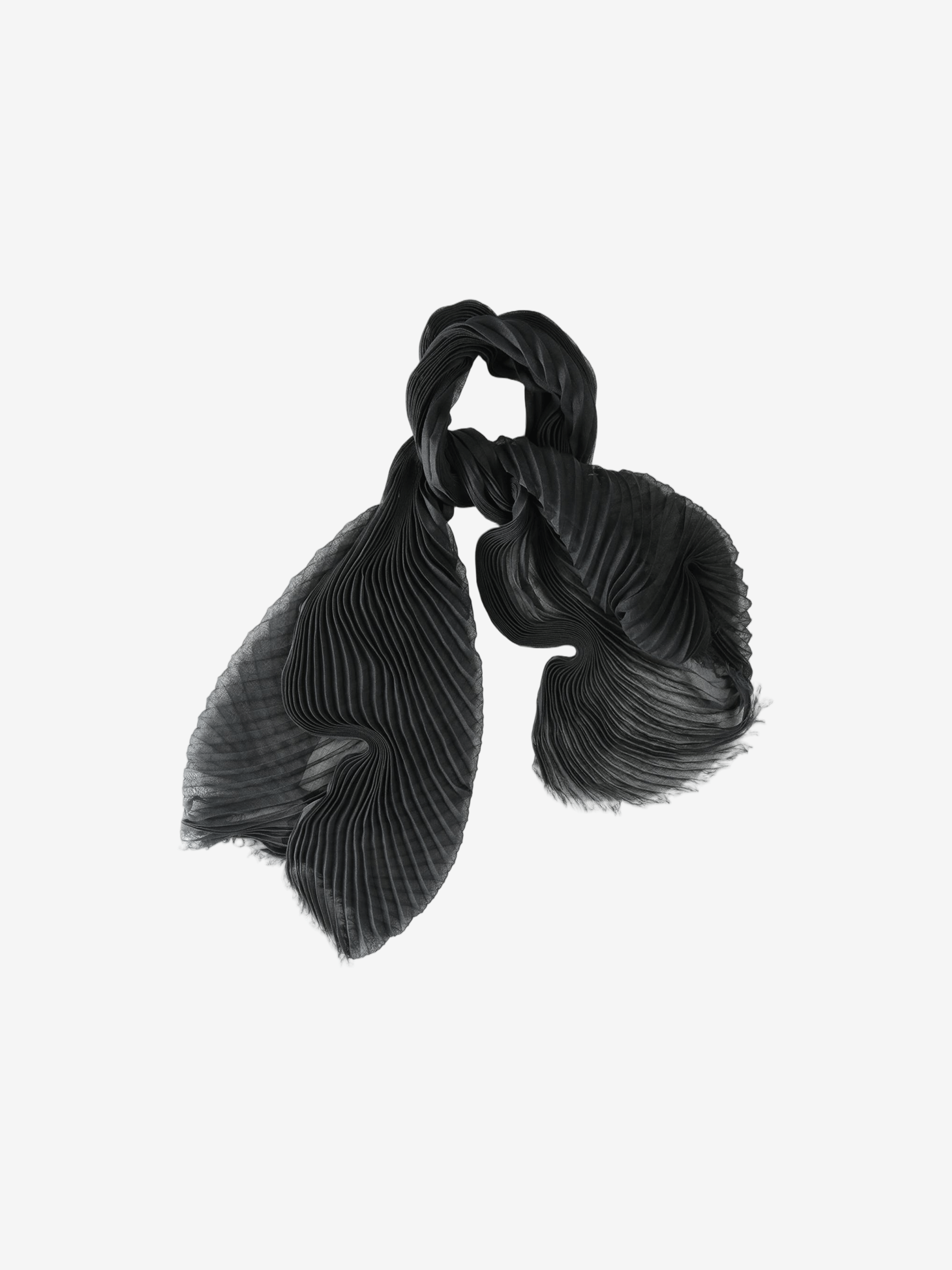 Black scarf, front view