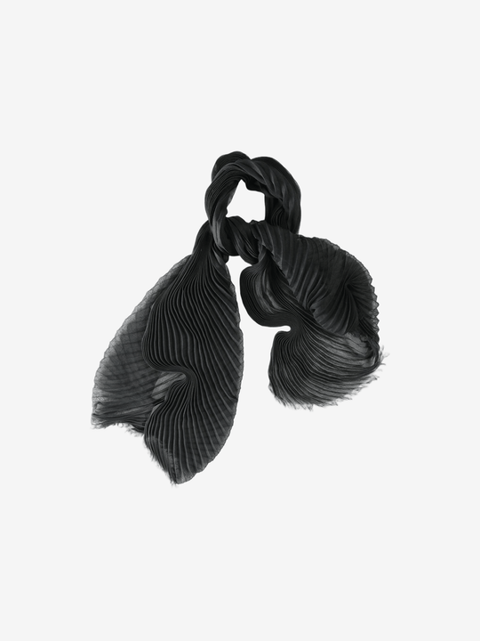 Black scarf, front view