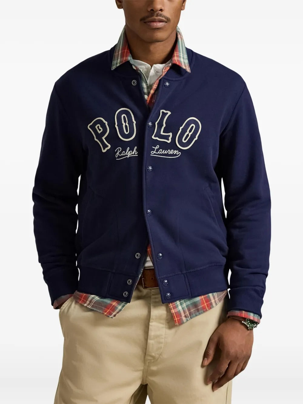 POLO RALPH LAUREN - Men Long Sleeve RL Fleece Graphic Polo Chain