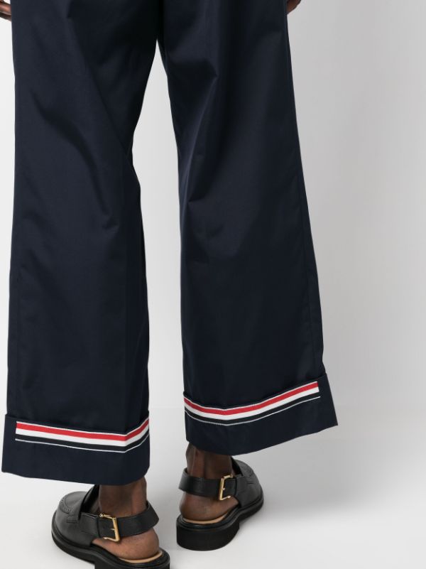 THOM BROWNE Men Fit 5 Trouser W/ GG Cuff In Typewriter Cloth