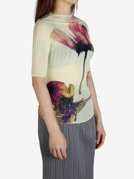 ISSEY MIYAKE Pressed Flora スカート ピオニー　タグ付 ISSEY MIYAKE Pressed Flora スカート ピオニータグ付