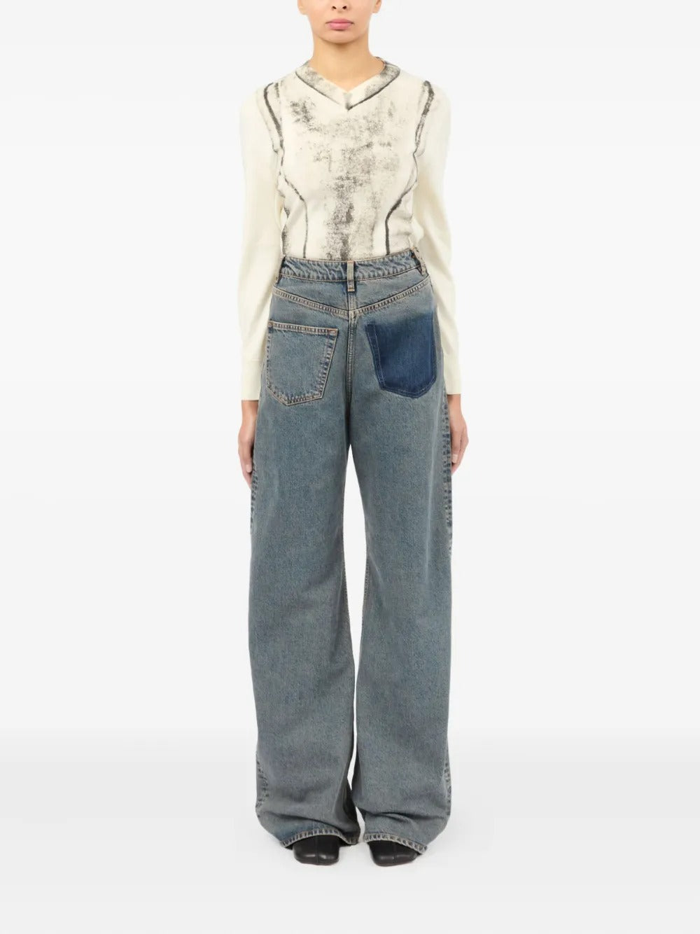 MM6 Maison Margiela - Women Back-to-Back Jeans – Atelier New