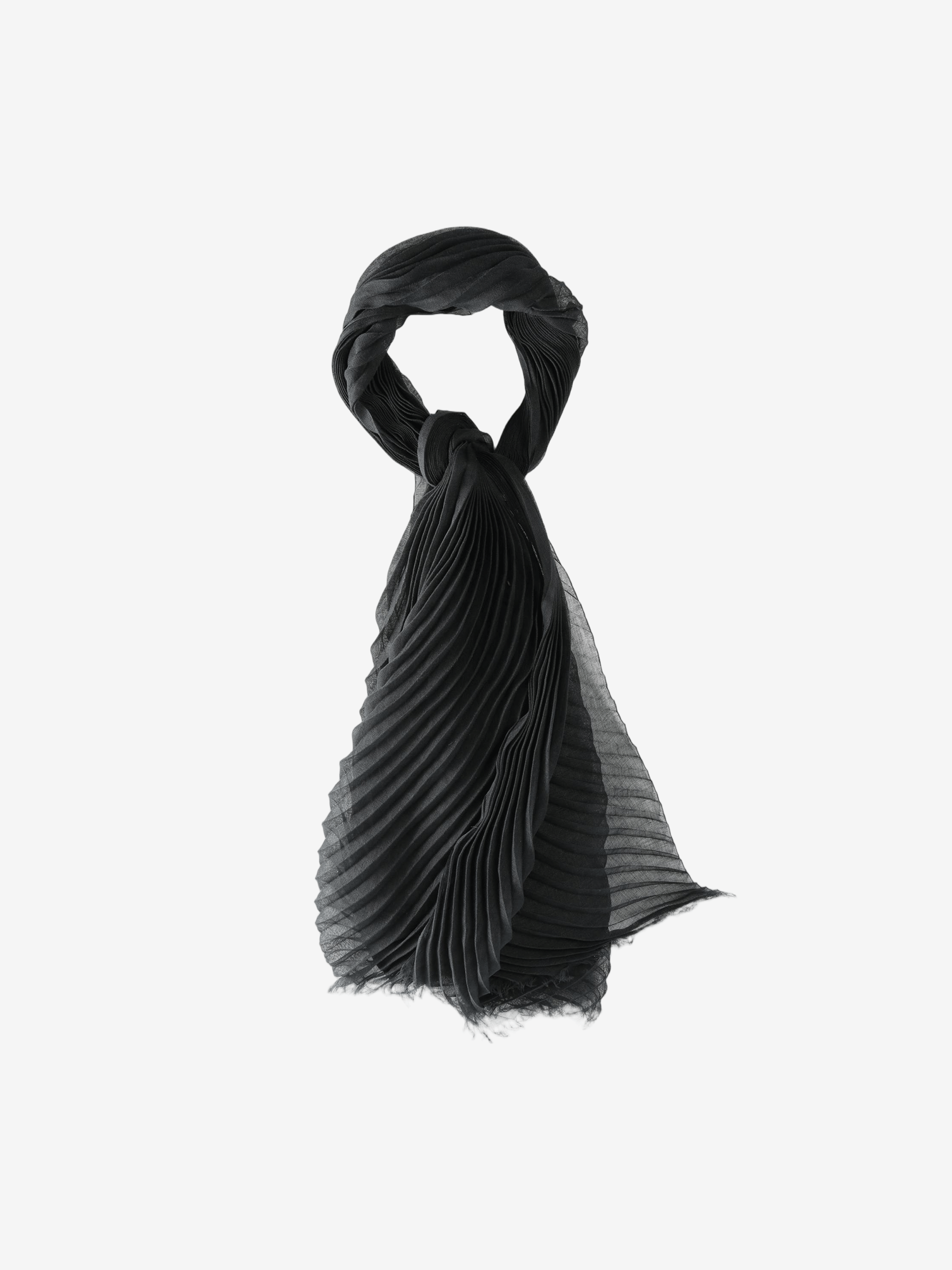 Black scarf, front view