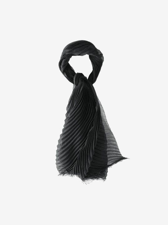 Black scarf, front view