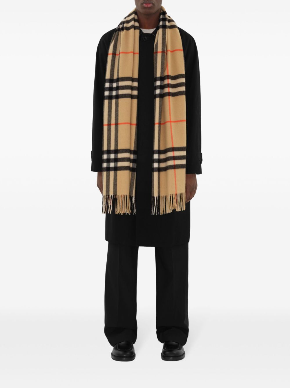 BURBERRY - Unisex Washed Giant Check Scarf – Atelier New York