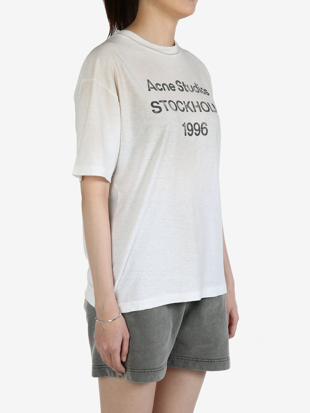 ACNE STUDIO Unisex Logo T-shirt Relaxed Fit