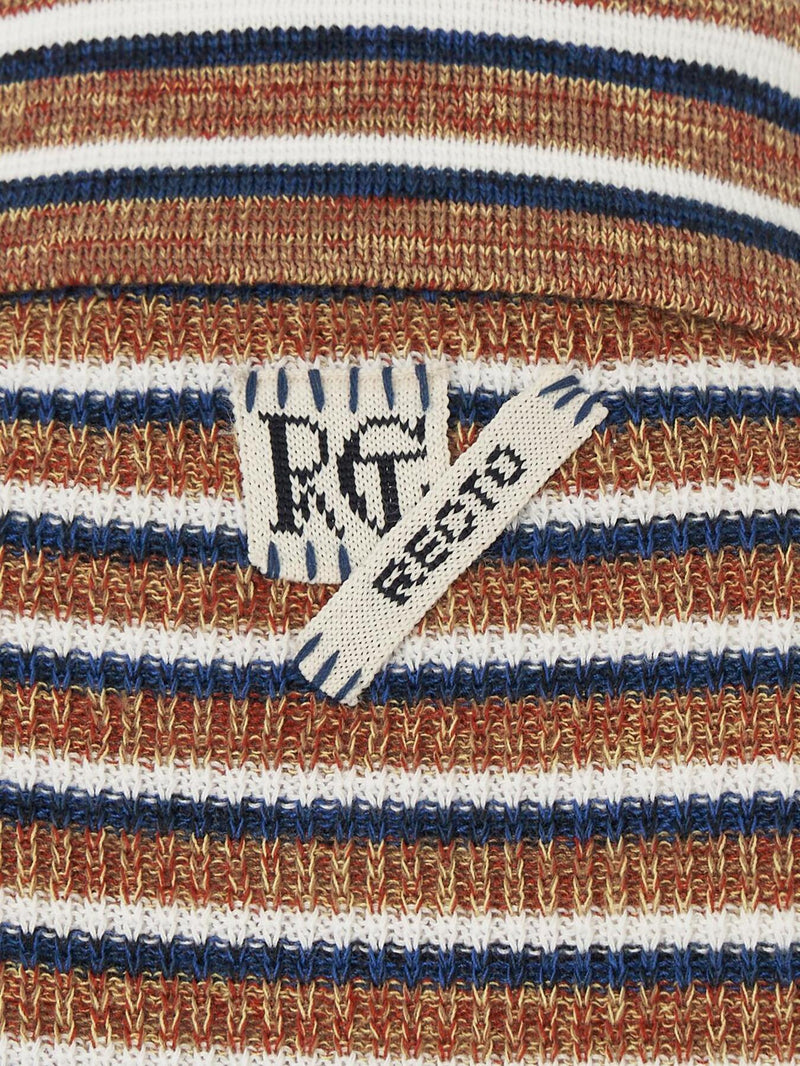 RECTO Women 70S French Knit Polo Shirt