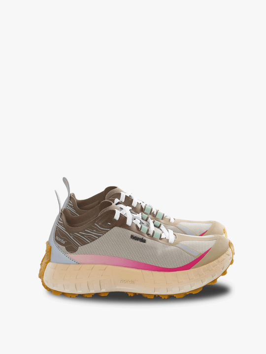 Grey sneakers, front view