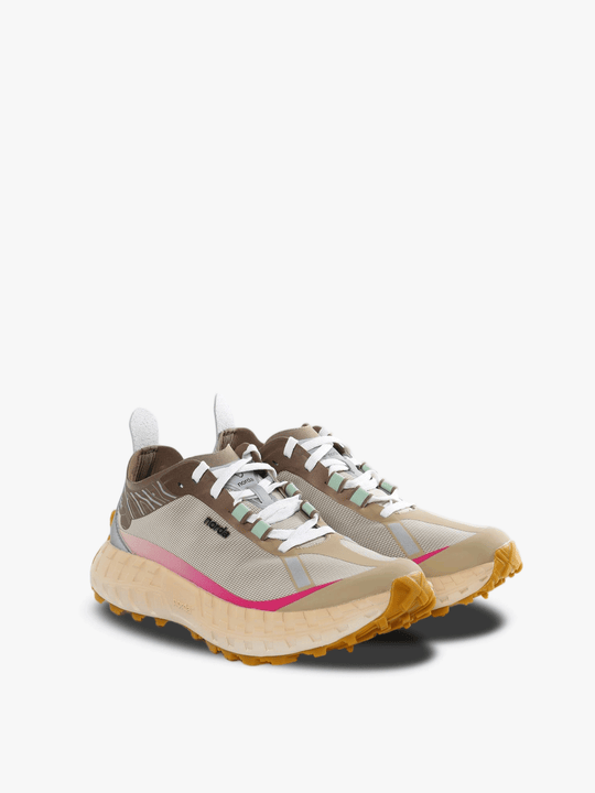 Grey sneakers, side view