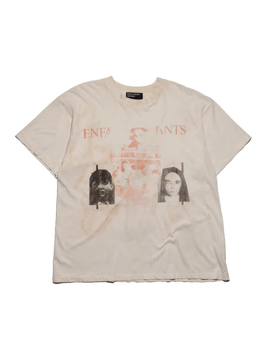 White t-shirt, front view
