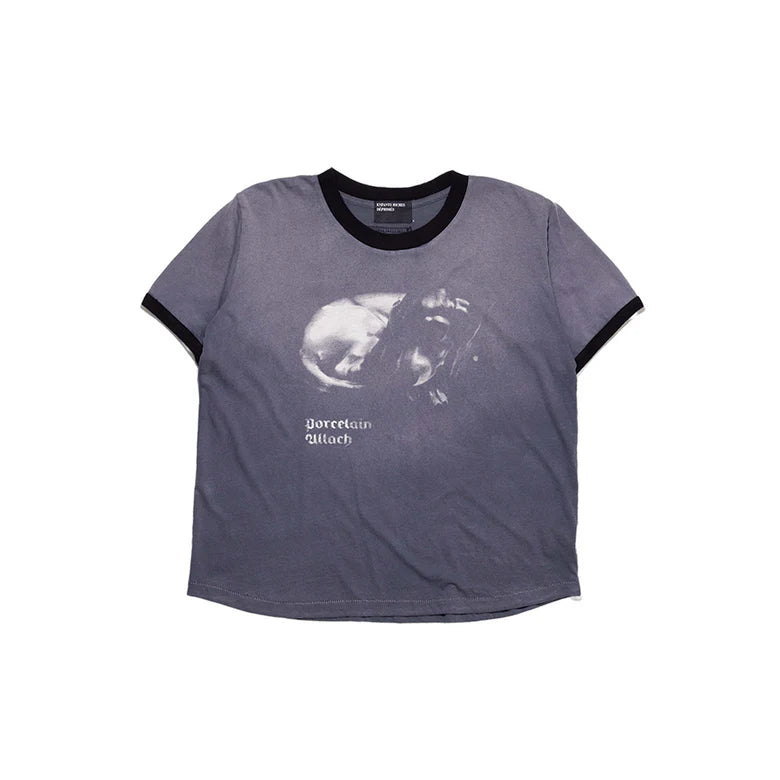 Blue t-shirt, front view