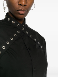 OFF-WHITE - Women Poplin Belt Eyelets Cross Shirt