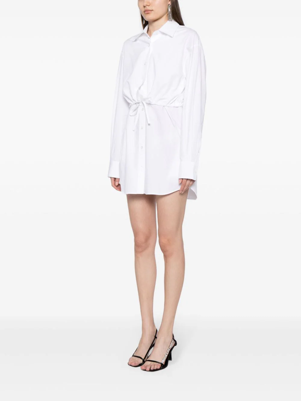 White layered hotsell shirt dress