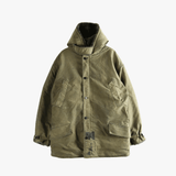 Green jackets-coats, front view