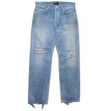 Blue jeans, front view