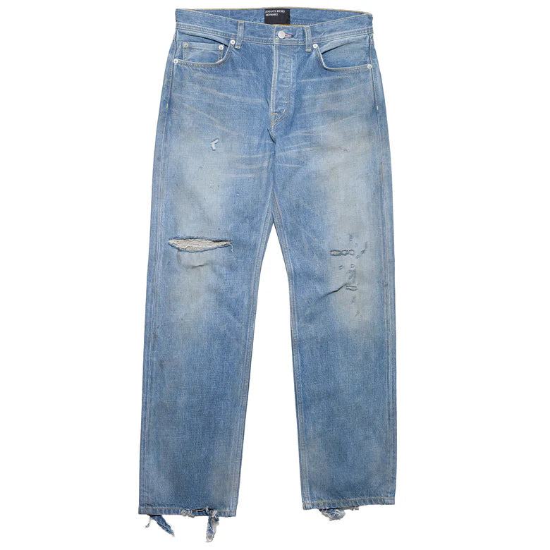 Blue jeans, front view