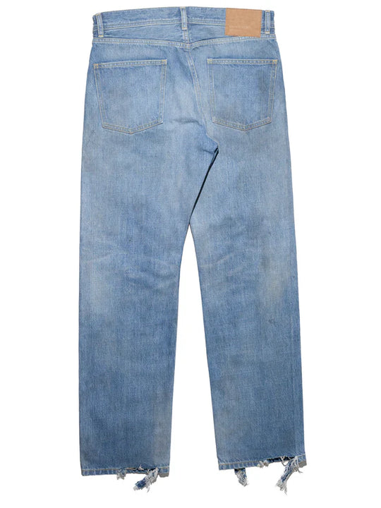 Blue jeans, back view