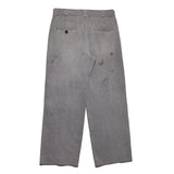 Grey pants, back view