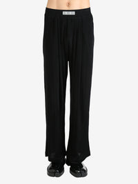 LOUIS GABRIEL NOUCHI - Men Ribbed Jersey Fluid Large Trousers