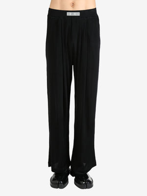 LOUIS GABRIEL NOUCHI - Men Ribbed Jersey Fluid Large Trousers