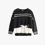 Black knitwear, front view