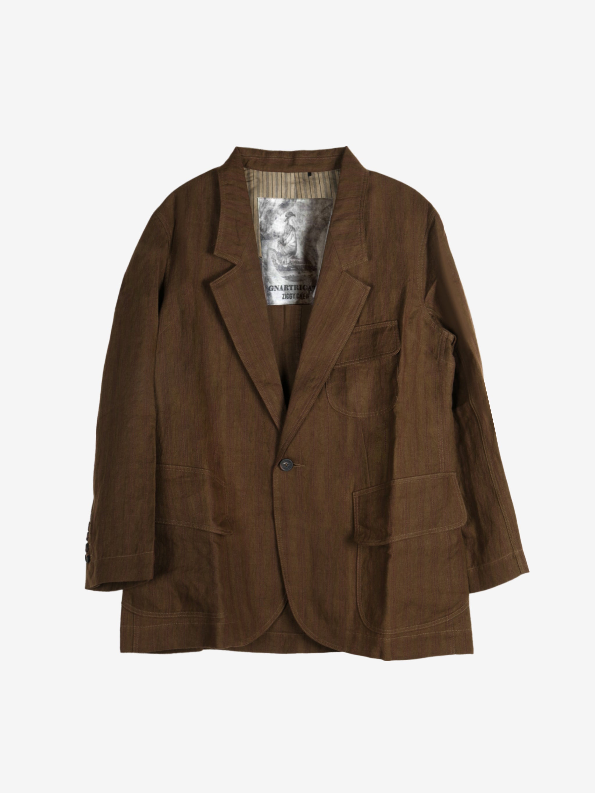 Brown jacket, front view