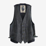 ZIGGY CHEN - Men Layered Pocket Waistcoat