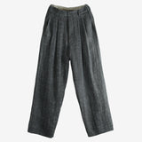 ZIGGY CHEN - Men Drop Crotch Wide Leg Trousers