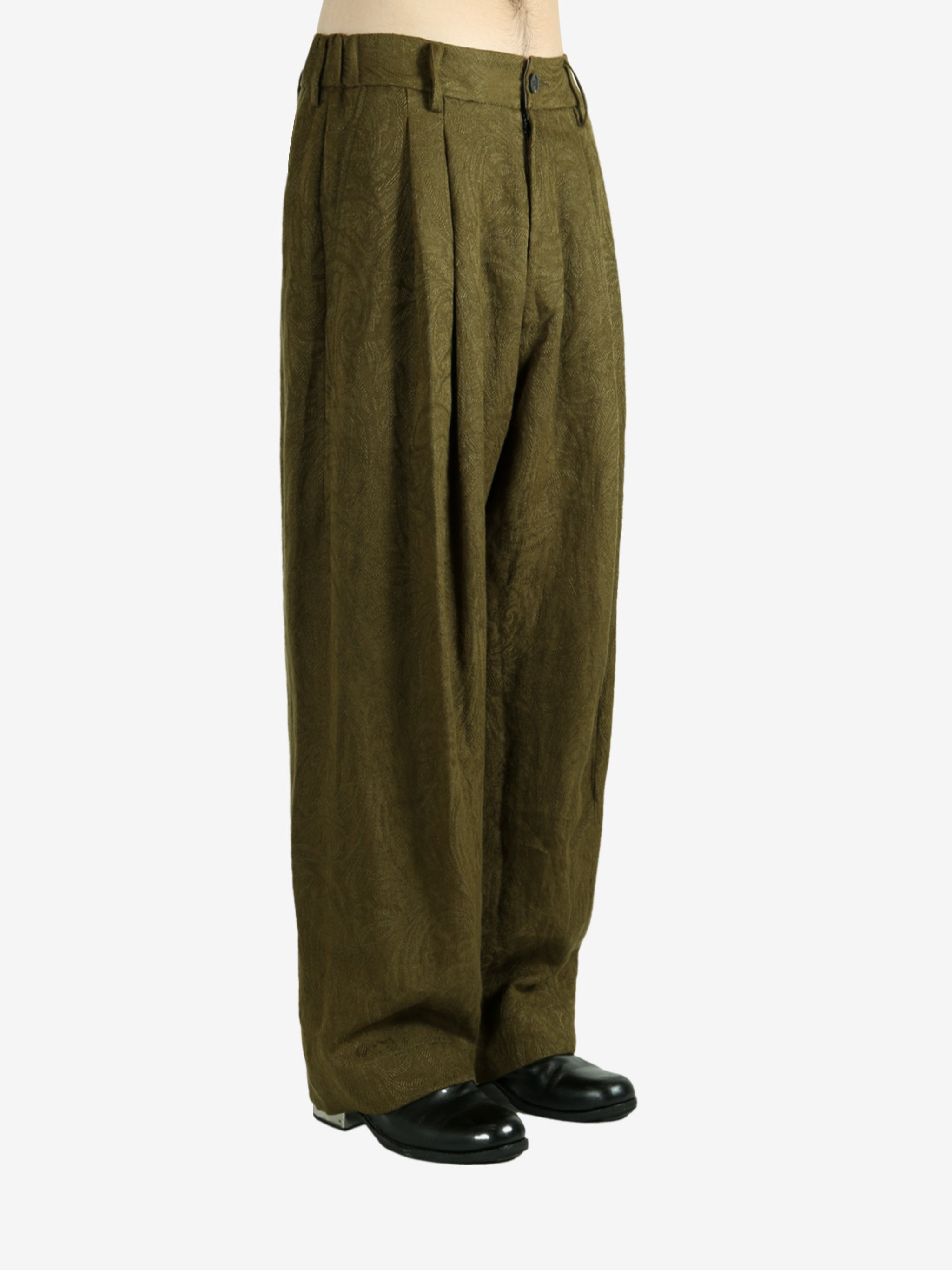 ZIGGY CHEN - Men Drop Crotch Wide Leg Trousers – Atelier New York