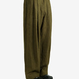 ZIGGY CHEN - Men Drop Crotch Wide Leg Trousers