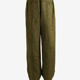 ZIGGY CHEN - Men Drop Crotch Wide Leg Trousers