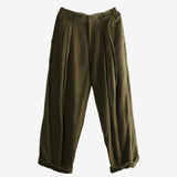 Green pants, front view