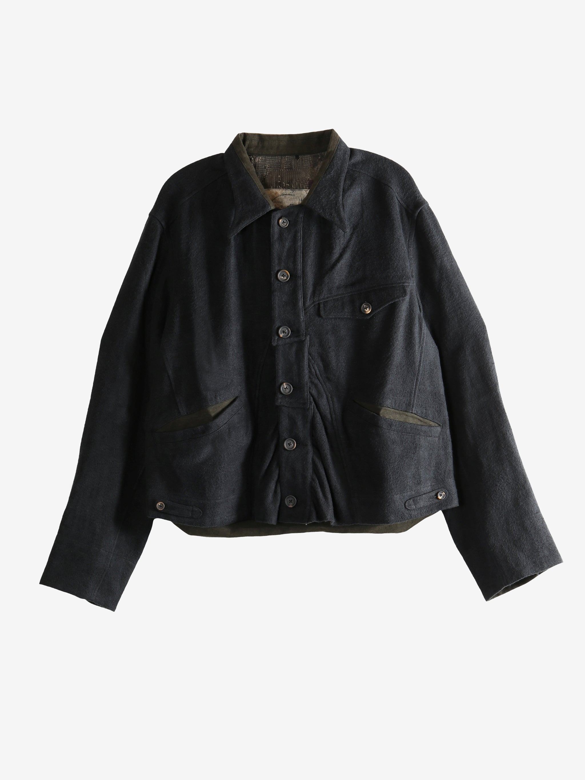 Black jacket, front view