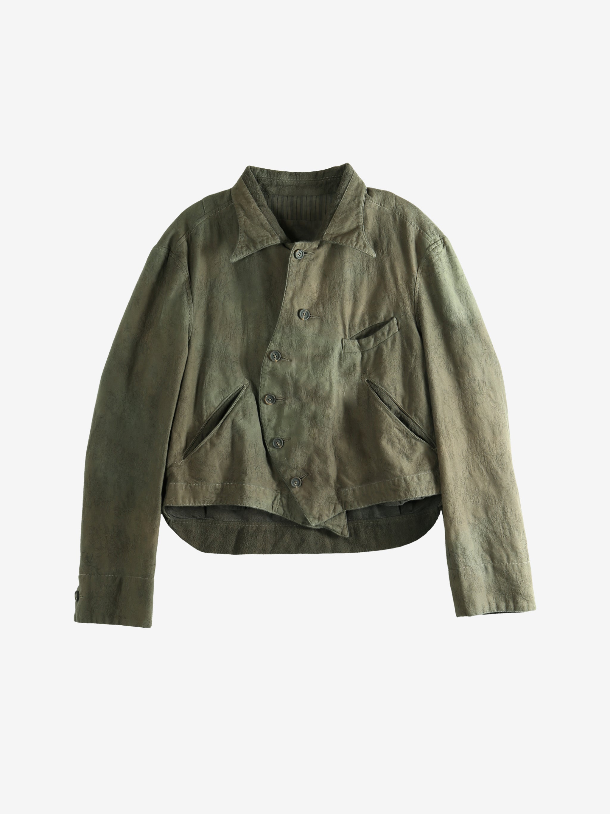 Green jacket, front view