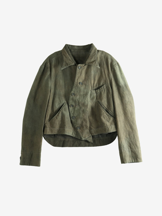 Green jacket, front view