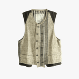 Green gilet, front view