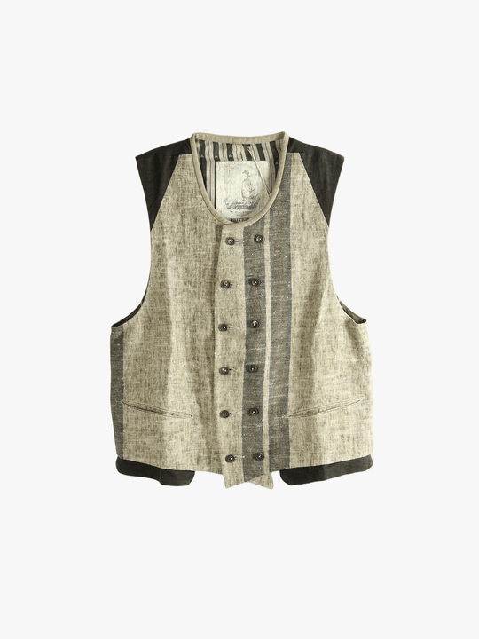 Green gilet, front view