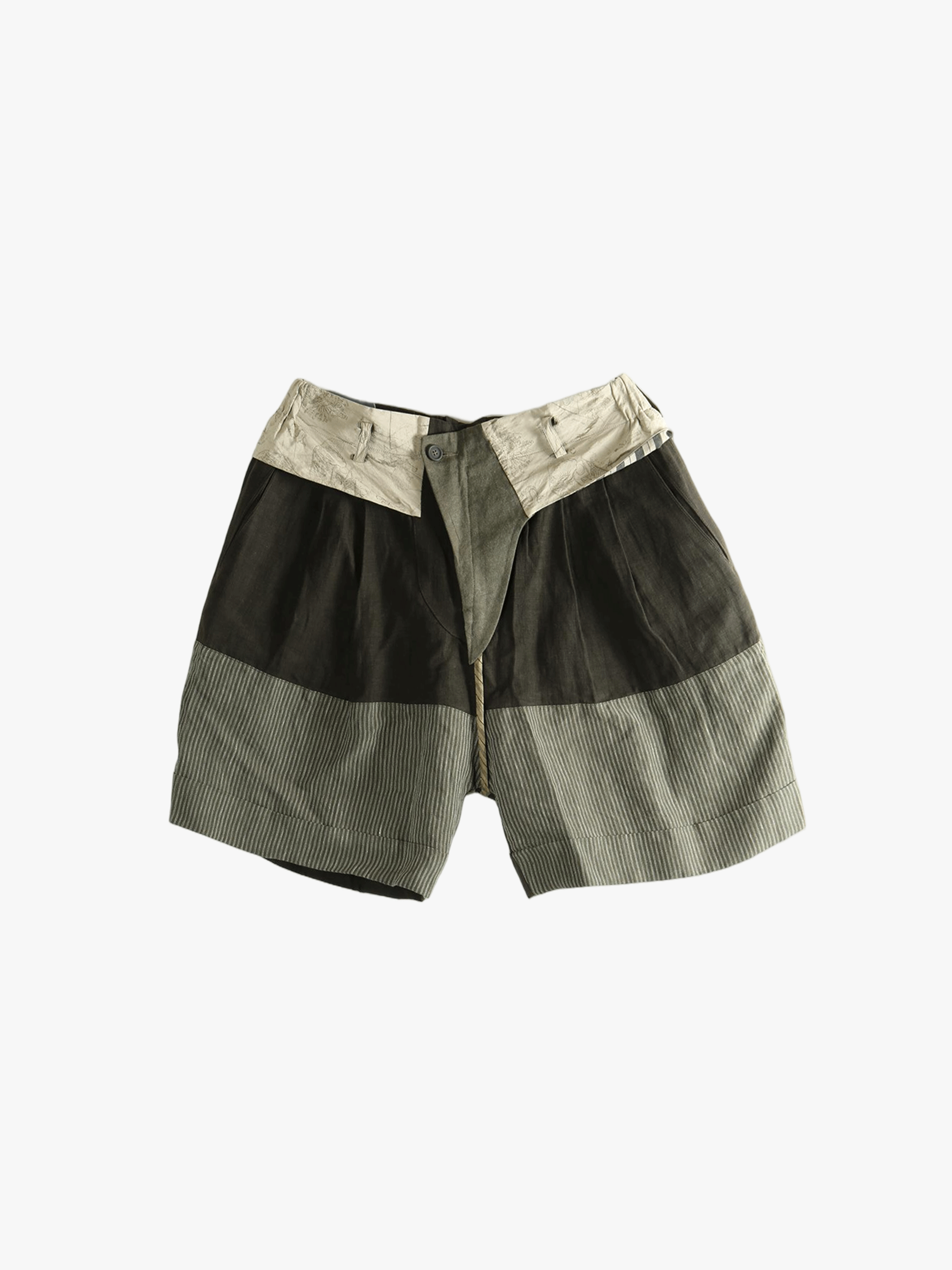 Black shorts, front view