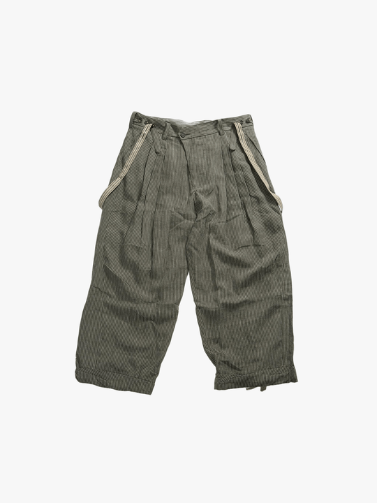 Green pants, front view