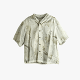 Green shirt, front view