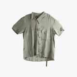 Green shirt, front view