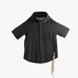Black shirt, front view