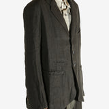 Black jackets worn by a person, showing the jackets fit